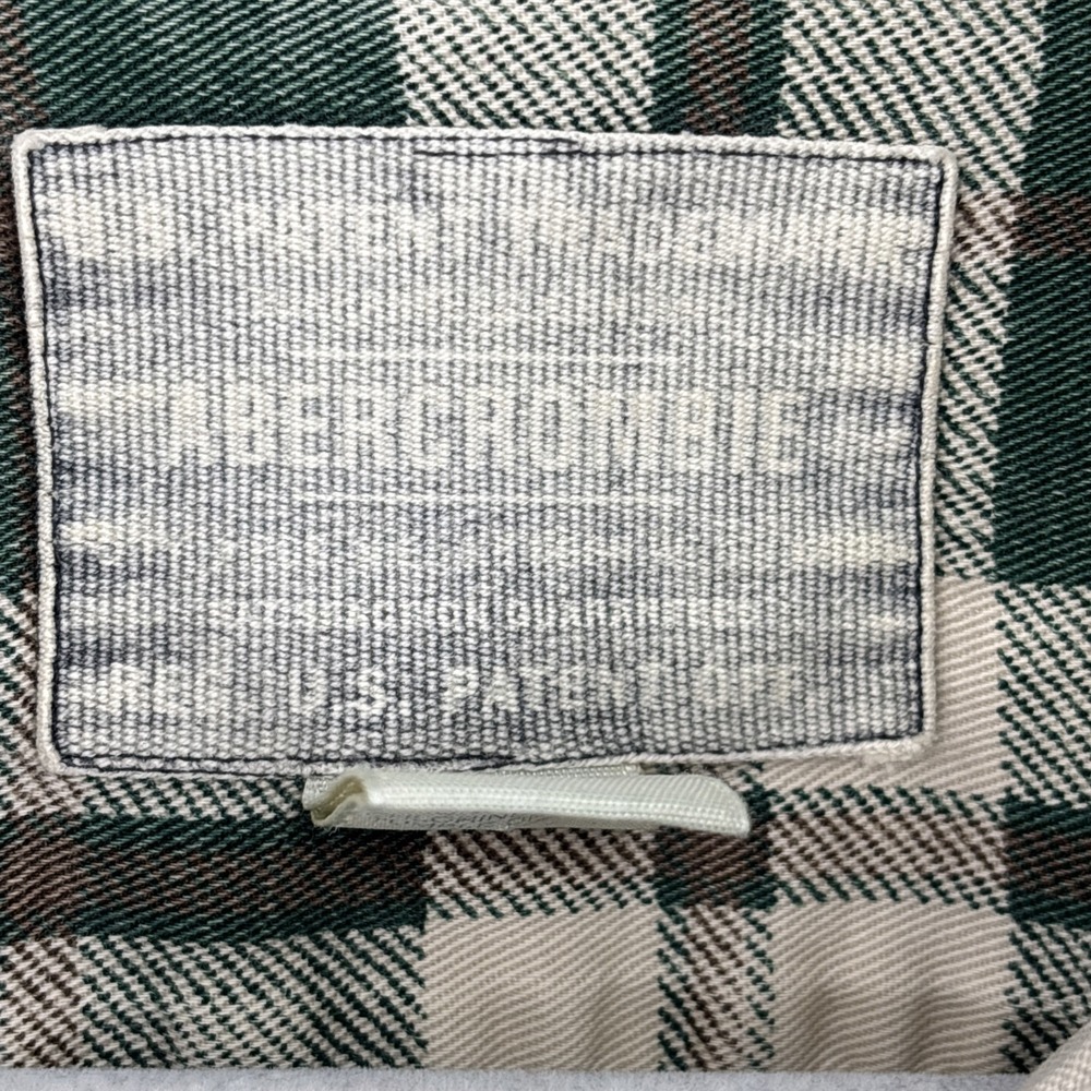 Vintage Abercrombie & Fitch Long Sleeve Button Front Flannel Shirt XL Grunge - Picture 4 of 11